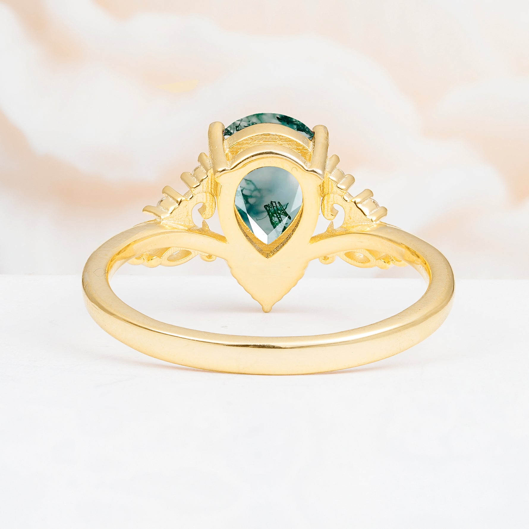 SR17625 Moss Agate Ring - Additional view