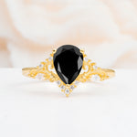SR17625 Black Onyx Ring - Yellow-Gold