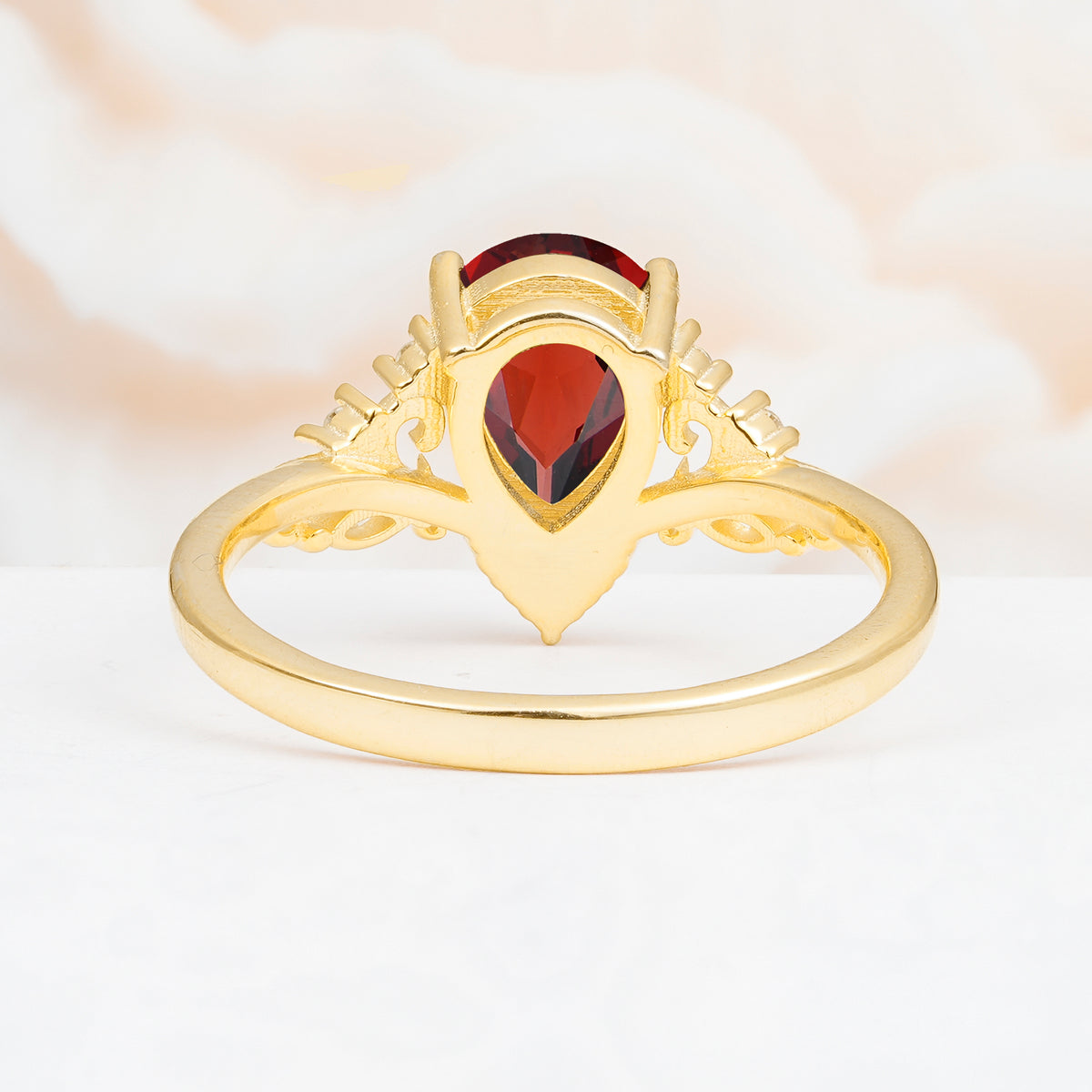 SR17625 Garnet Ring - Additional view