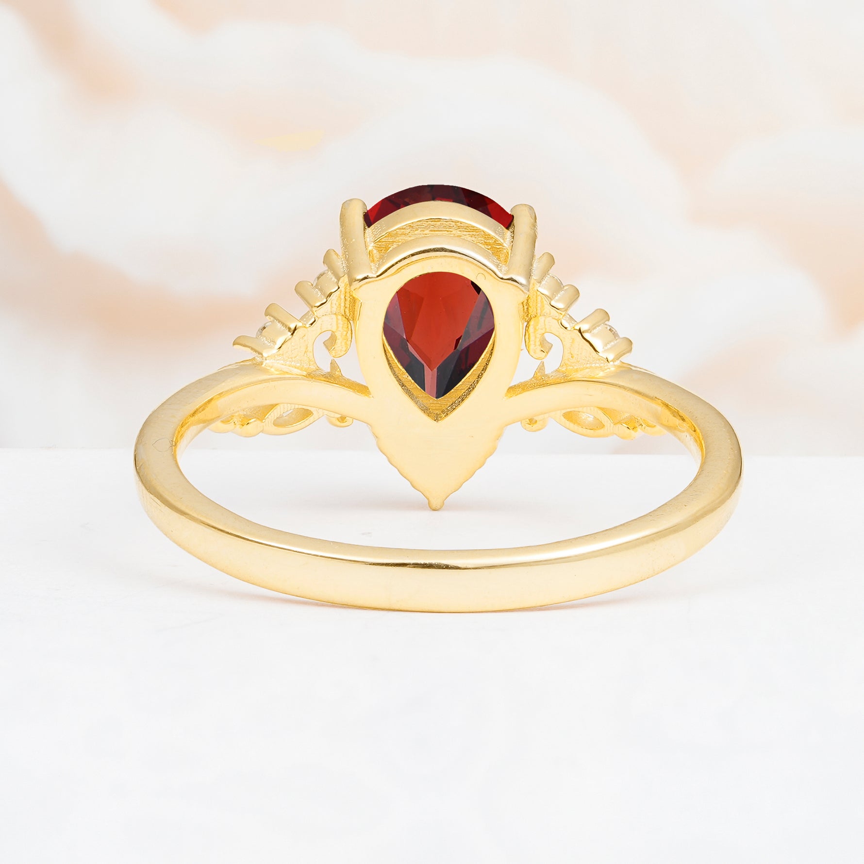 SR17625 Garnet Ring - Additional view