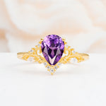 SR17625 Amethyst Ring - Yellow-Gold