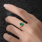 SR17625 Emerald Ring - Rose-Gold