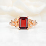 SR17645 Garnet Ring - Additional view