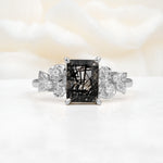 SR17645 Black Rutilated Quartz Ring - Additional view