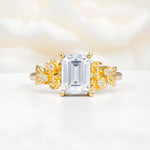 SR17645 Moissanite Ring - Yellow-Gold