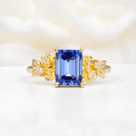 SR17645 Sapphire Ring - Yellow-Gold