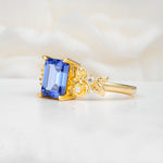 SR17645 Sapphire Ring - White-Gold