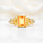 SR17645 Citrine Ring - Yellow-Gold