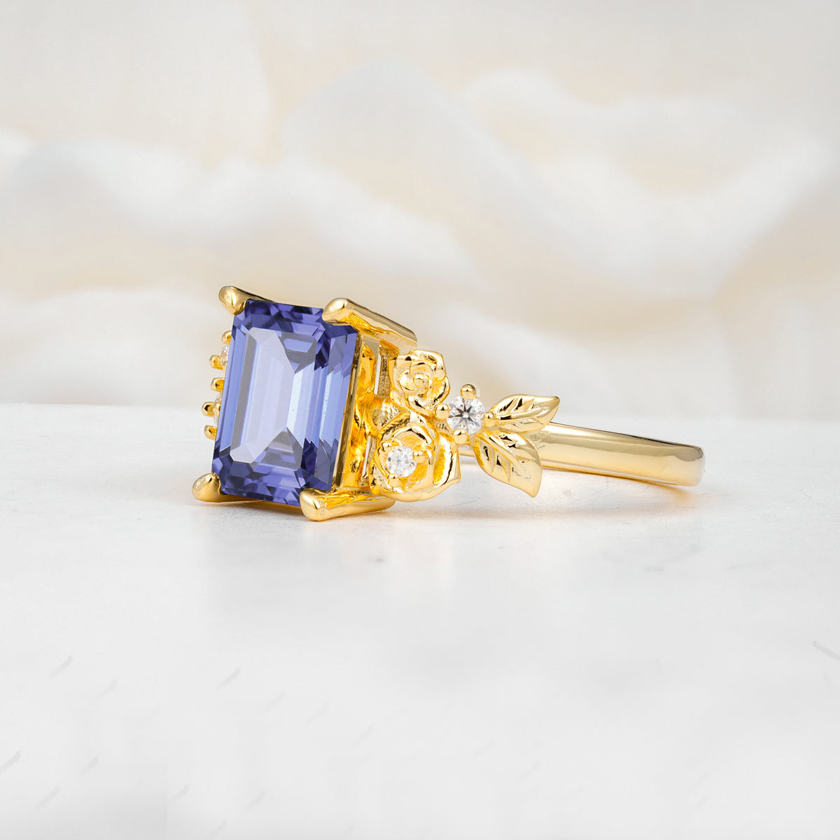 SR17645 Tanzanite Ring - White-Gold