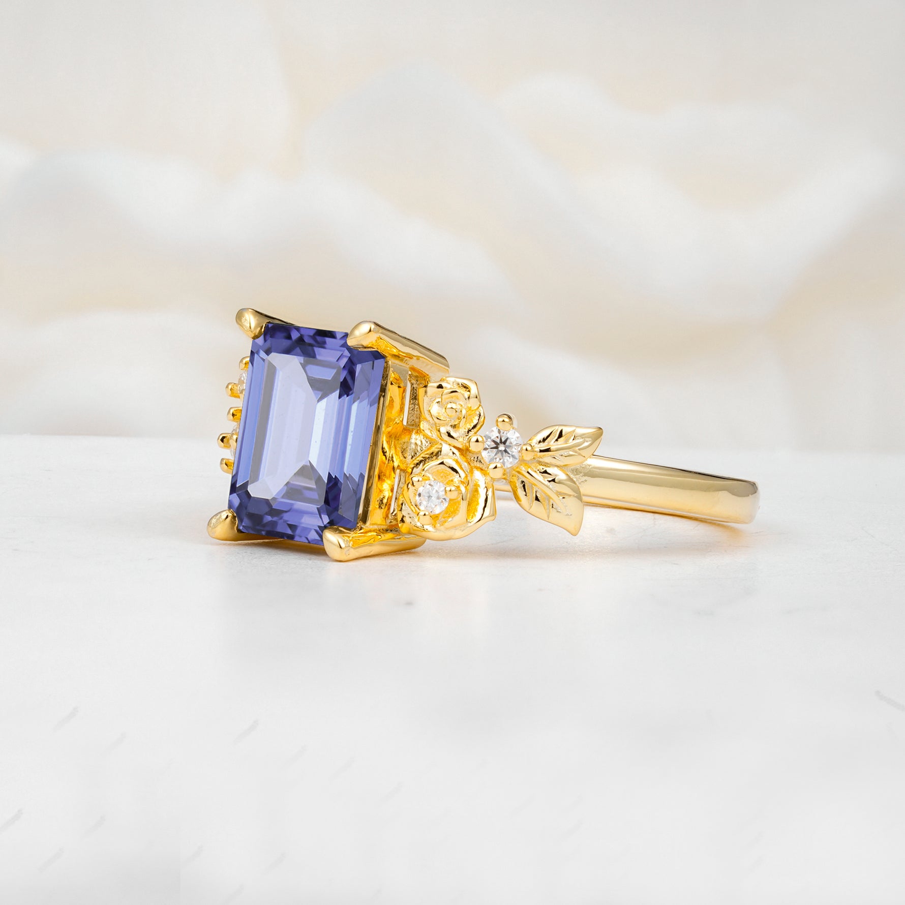 SR17645 Tanzanite Ring - White-Gold