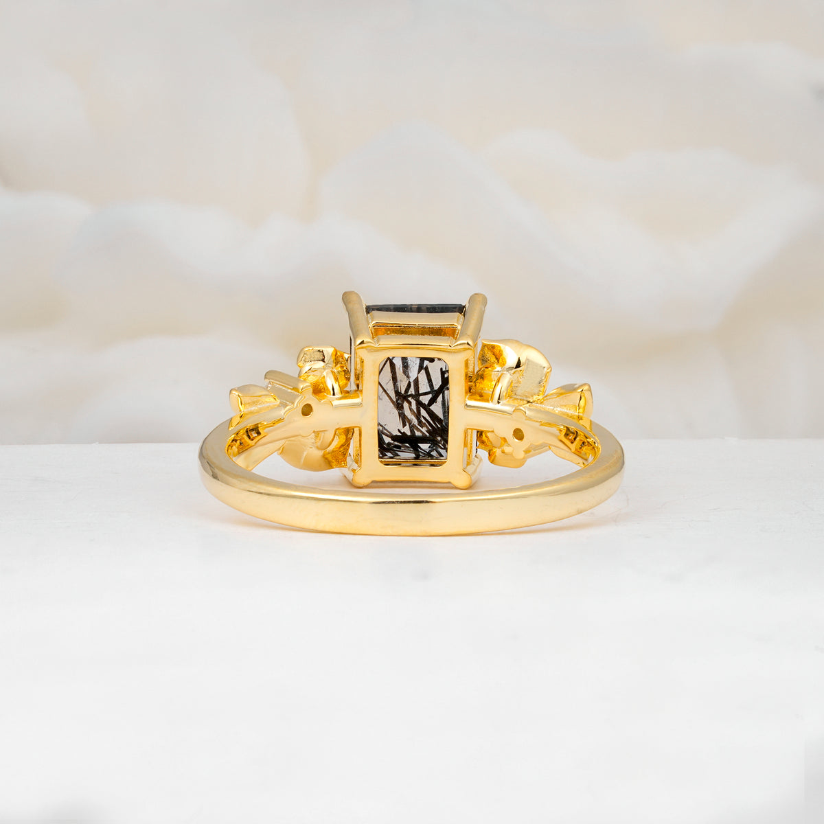 SR17645 Black Rutilated Quartz Ring - Additional view