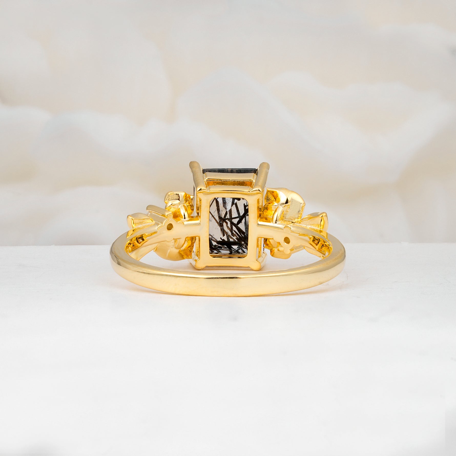 SR17645 Black Rutilated Quartz Ring - Additional view