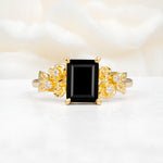 SR17645 Black Onyx Ring - Yellow-Gold
