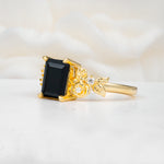 SR17645 Black Onyx Ring - White-Gold