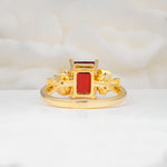 SR17645 Garnet Ring - Additional view