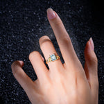 SR17645 Aquamarine Ring - Rose-Gold