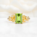 SR17645 Peridot Ring - Yellow-Gold