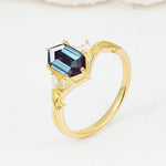 SR17647 Alexandrite Ring - White-Gold