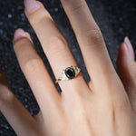 SR17649 Black Onyx Ring - Rose-Gold