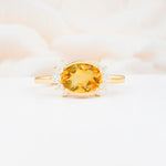 SR17650 Citrine Ring - Yellow-Gold