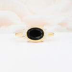 SR17650 Black Onyx Ring - Yellow-Gold