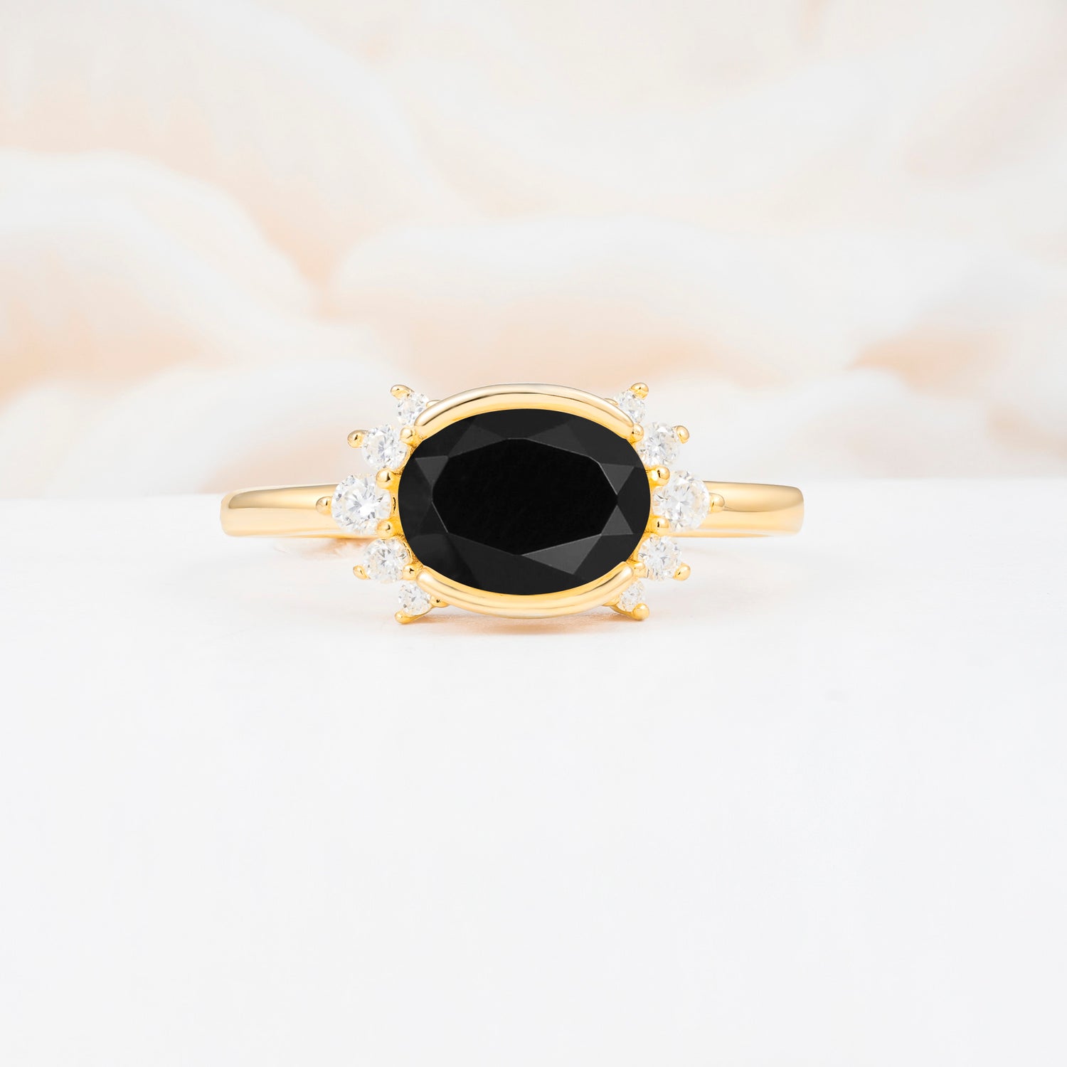 SR17650 Black Onyx Ring - Yellow-Gold