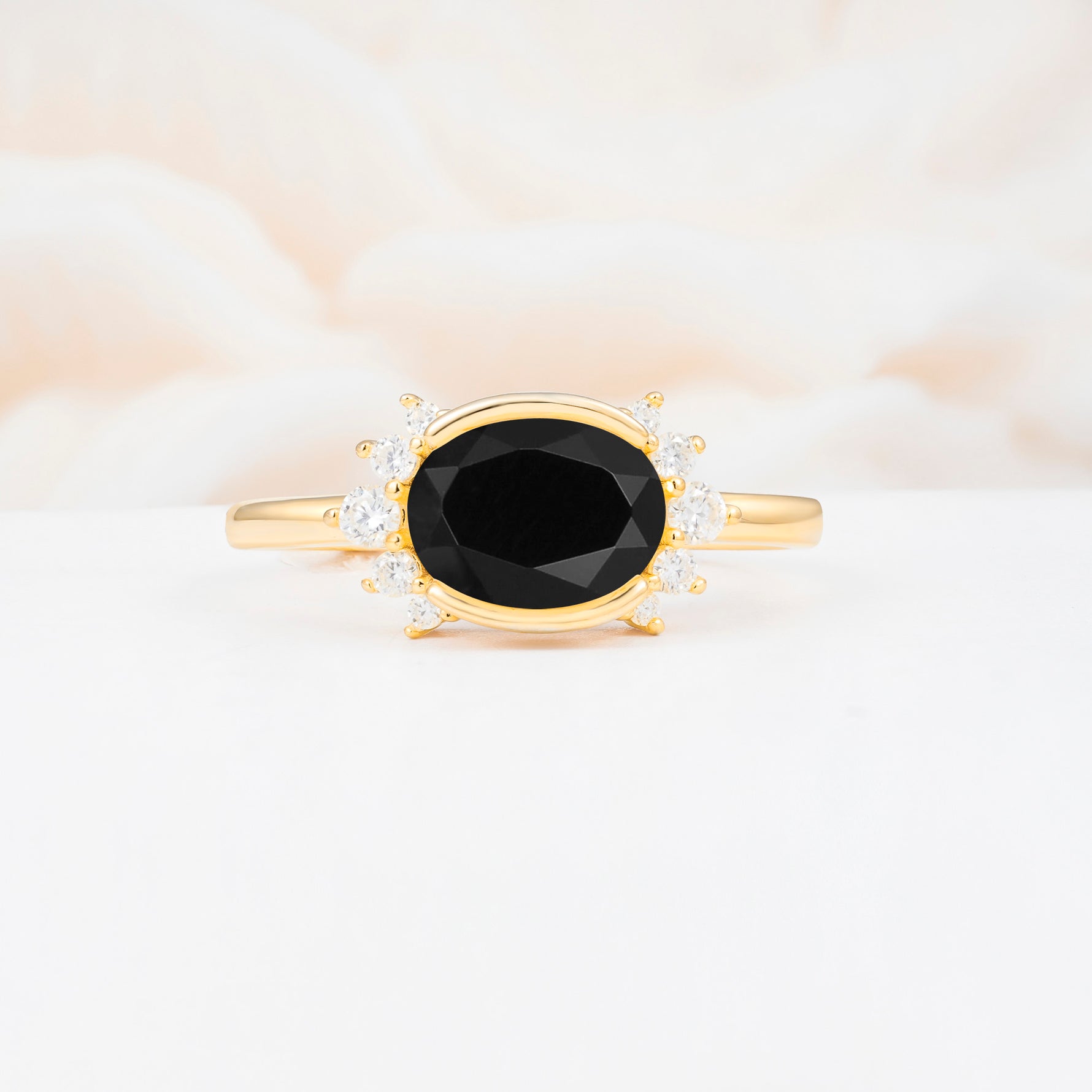SR17650 Black Onyx Ring - Yellow-Gold