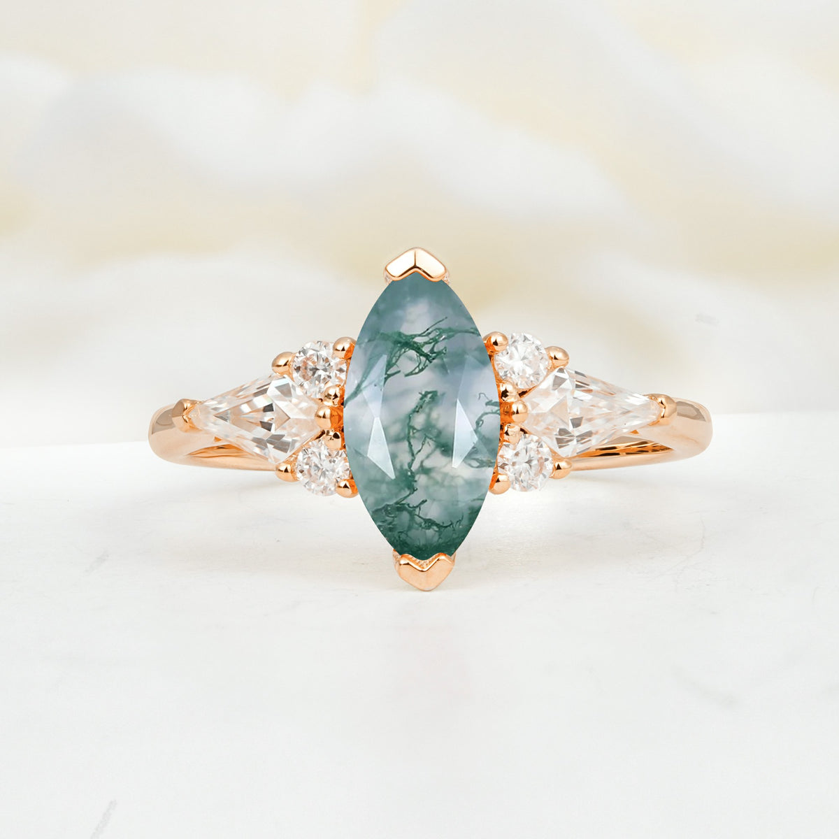SR17651 Moss Agate Ring - Additional view