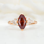 SR17651 Garnet Ring - Additional view