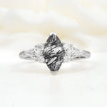 SR17651 Black Rutilated Quartz Ring - Additional view