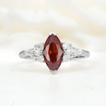 SR17651 Garnet Ring - Additional view