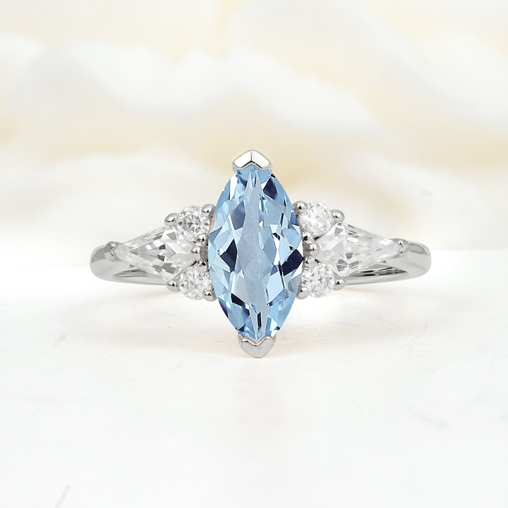 SR17651 Aquamarine Ring - Additional view