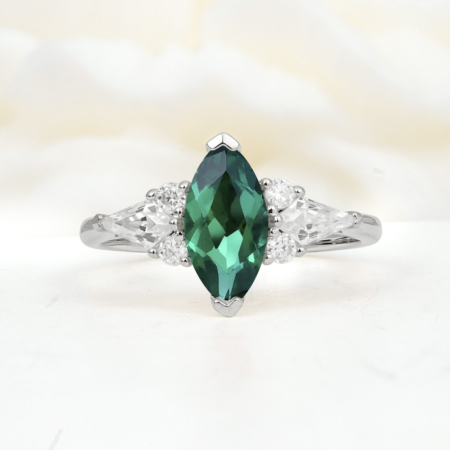 SR17651 Emerald Ring - Additional view