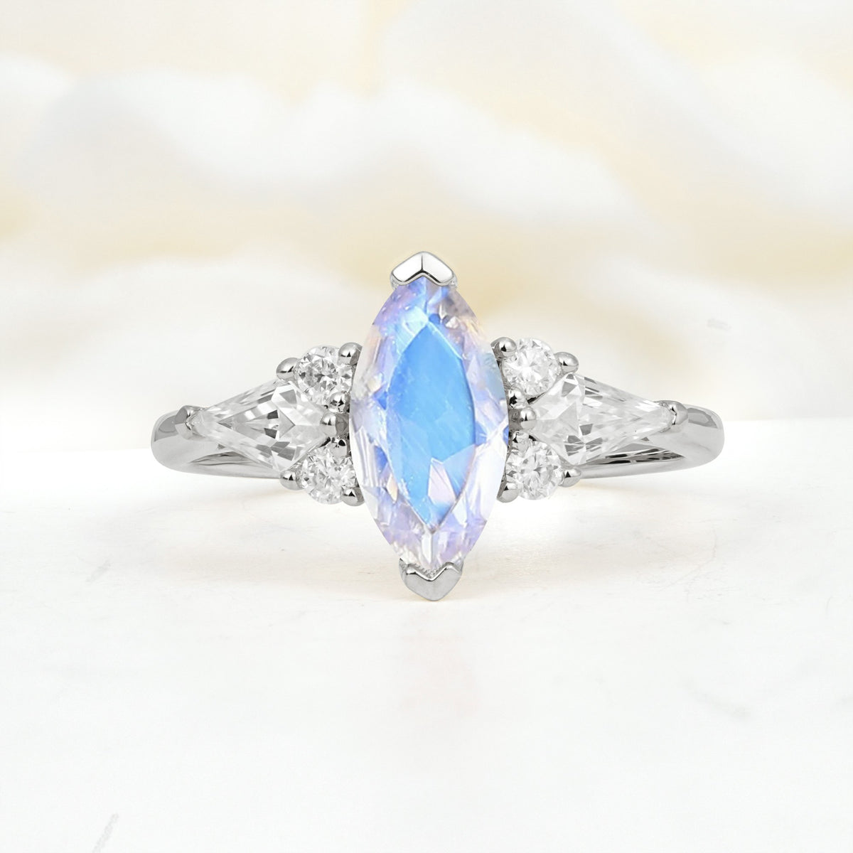 SR17651 Moonstone Ring - Additional view