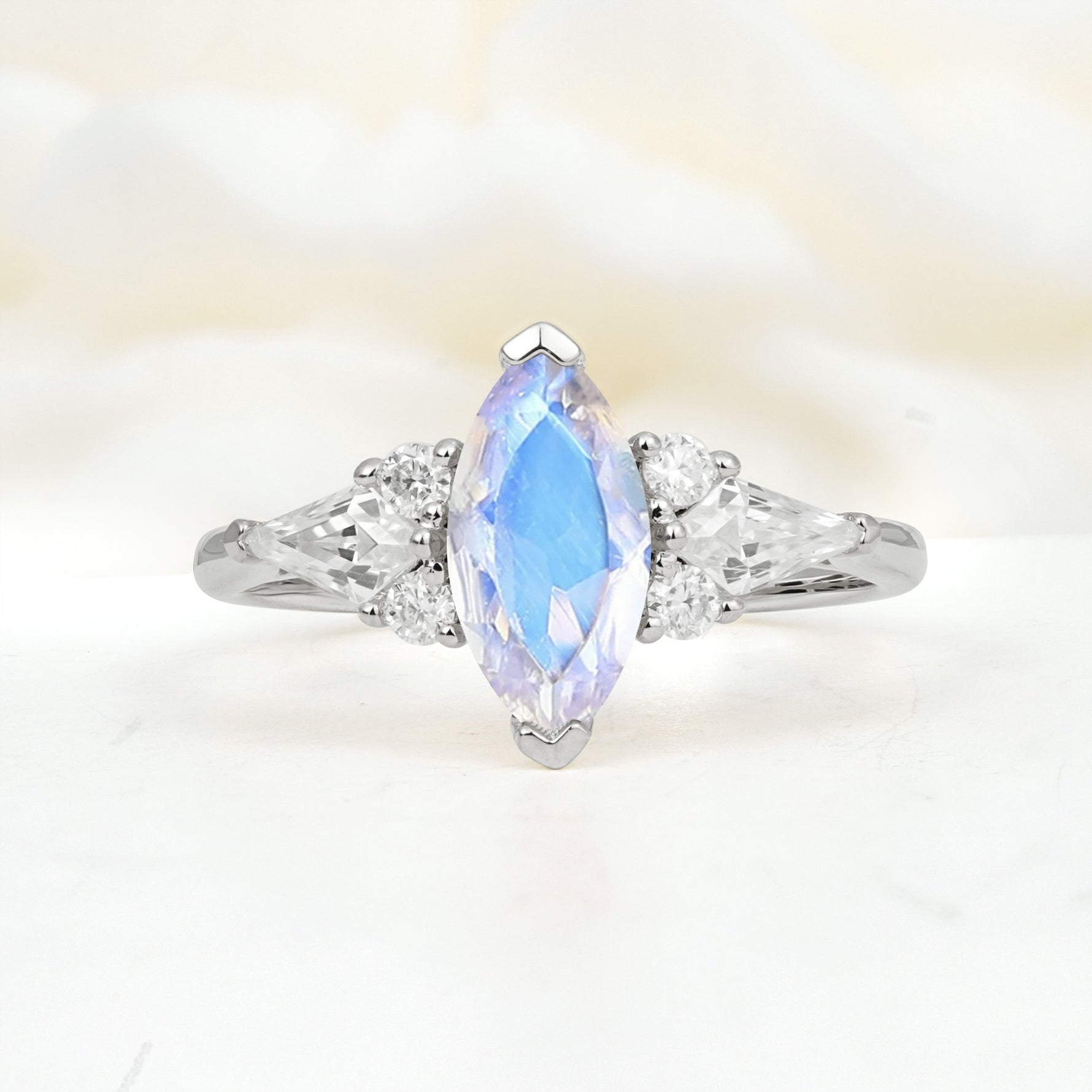 SR17651 Moonstone Ring - Additional view