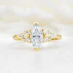 SR17651 Moissanite Ring - Yellow-Gold