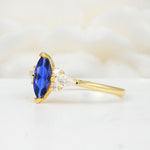 SR17651 Sapphire Ring - White-Gold