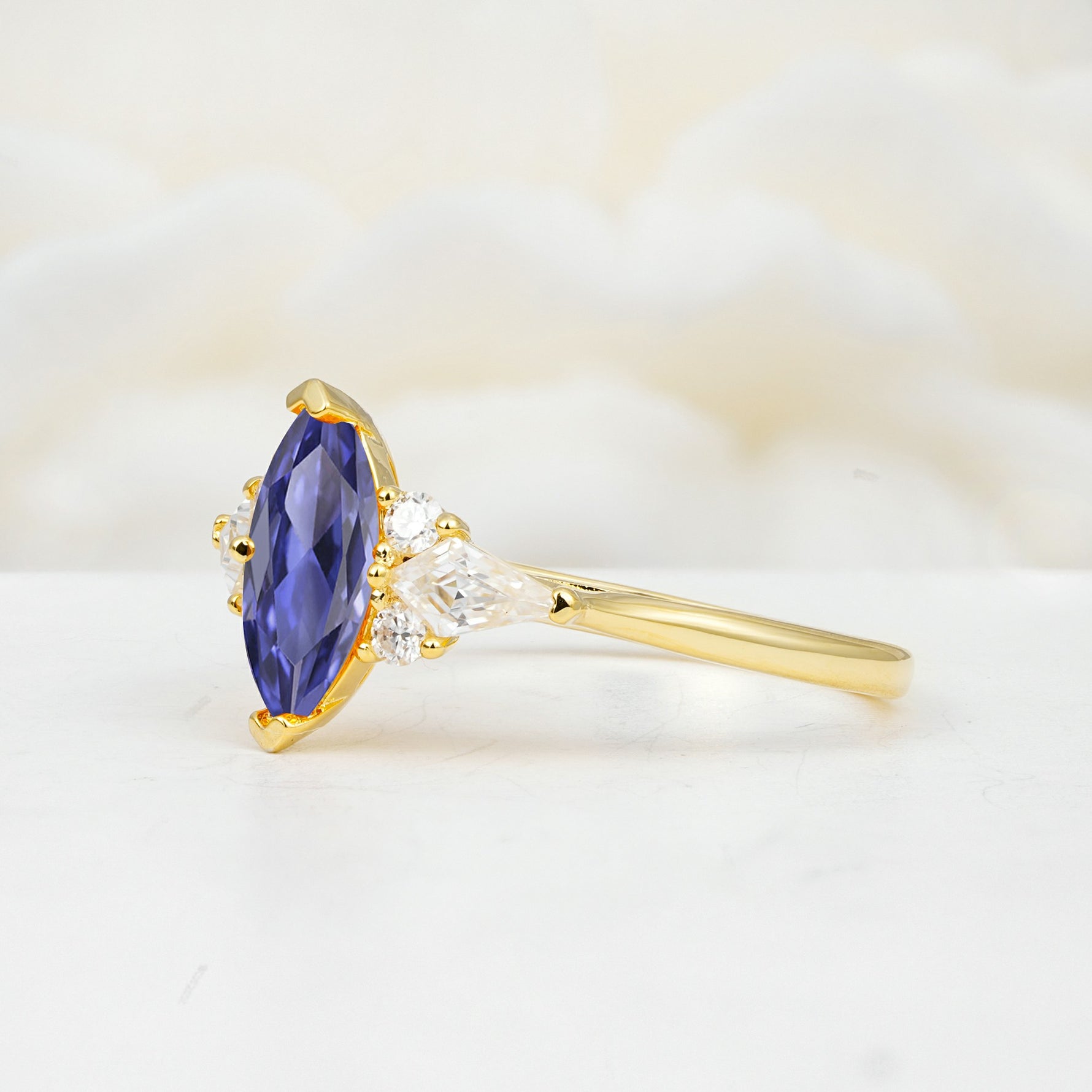 SR17651 Tanzanite Ring - White-Gold