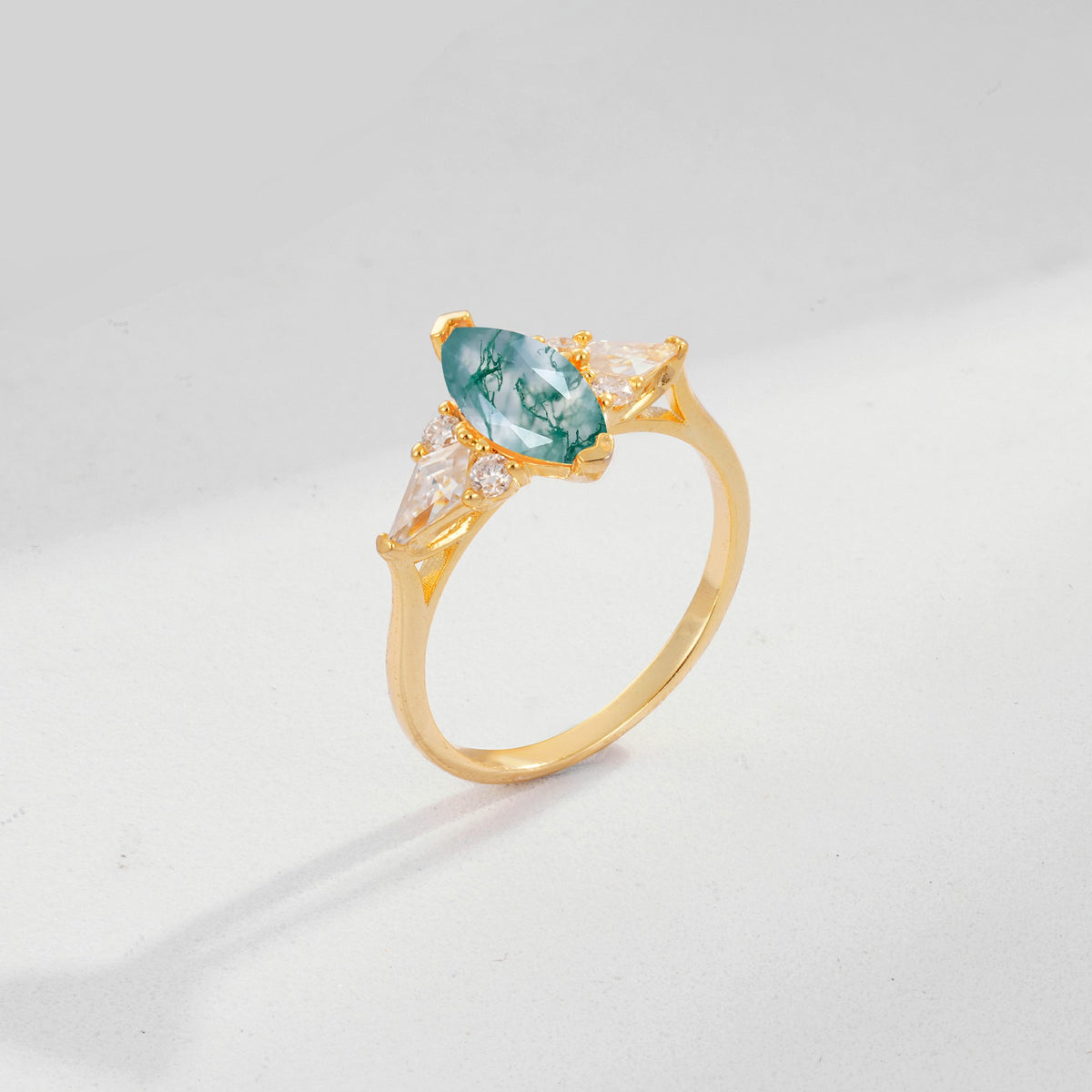 SR17651 Moss Agate Ring - Additional view
