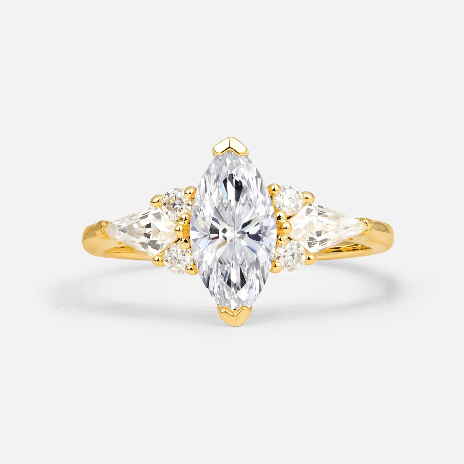 Classic Marquise-Cut Lab-Grown Diamond Engagement Ring
