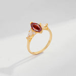 SR17651 Garnet Ring - Additional view