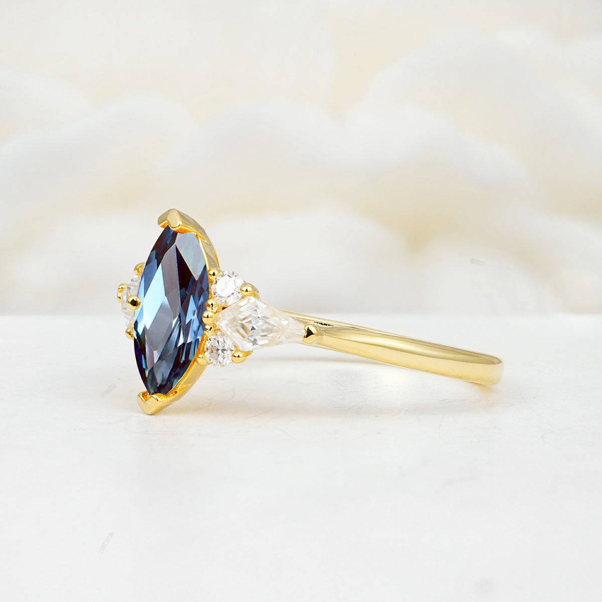 SR17651 Alexandrite Ring - White-Gold
