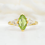 SR17651 Peridot Ring - Yellow-Gold
