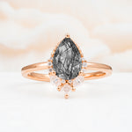 SR17652 Black Rutilated Quartz Ring - Additional view