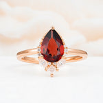 SR17652 Garnet Ring - Additional view