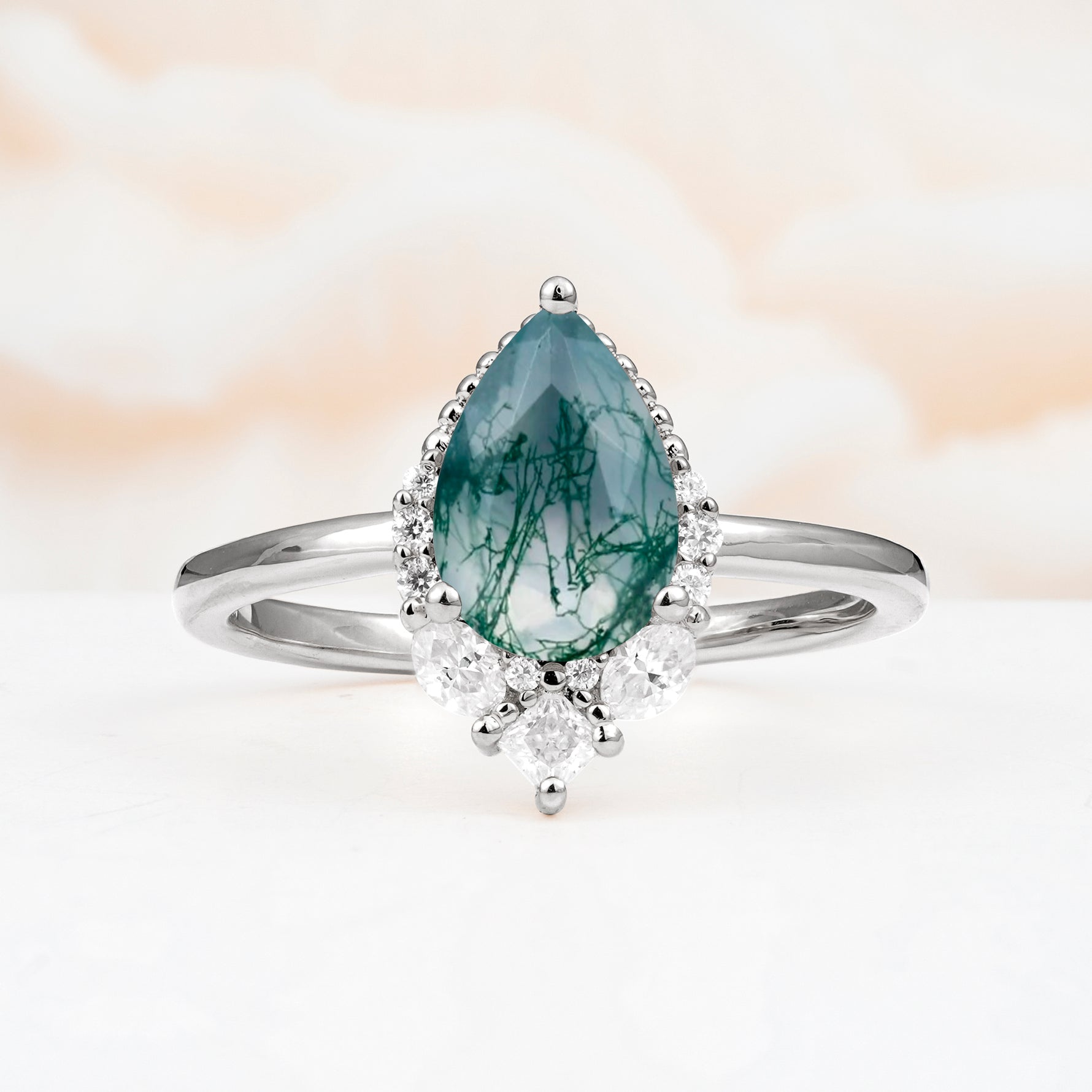 SR17652 Moss Agate Ring - Additional view