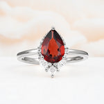 SR17652 Garnet Ring - Additional view