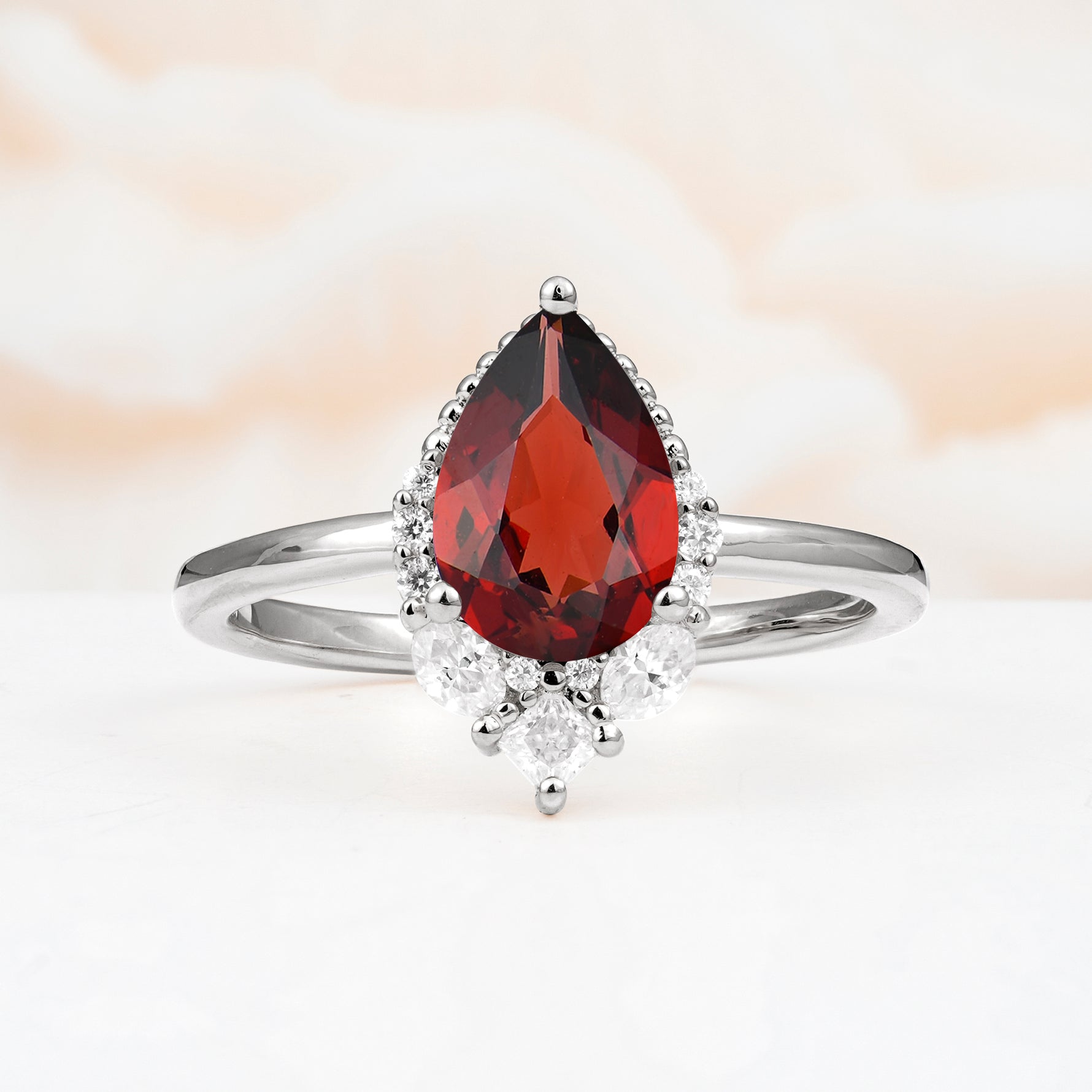 SR17652 Garnet Ring - Additional view