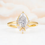 SR17652 Moissanite Ring - Yellow-Gold