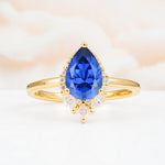 SR17652 Sapphire Ring - Yellow-Gold